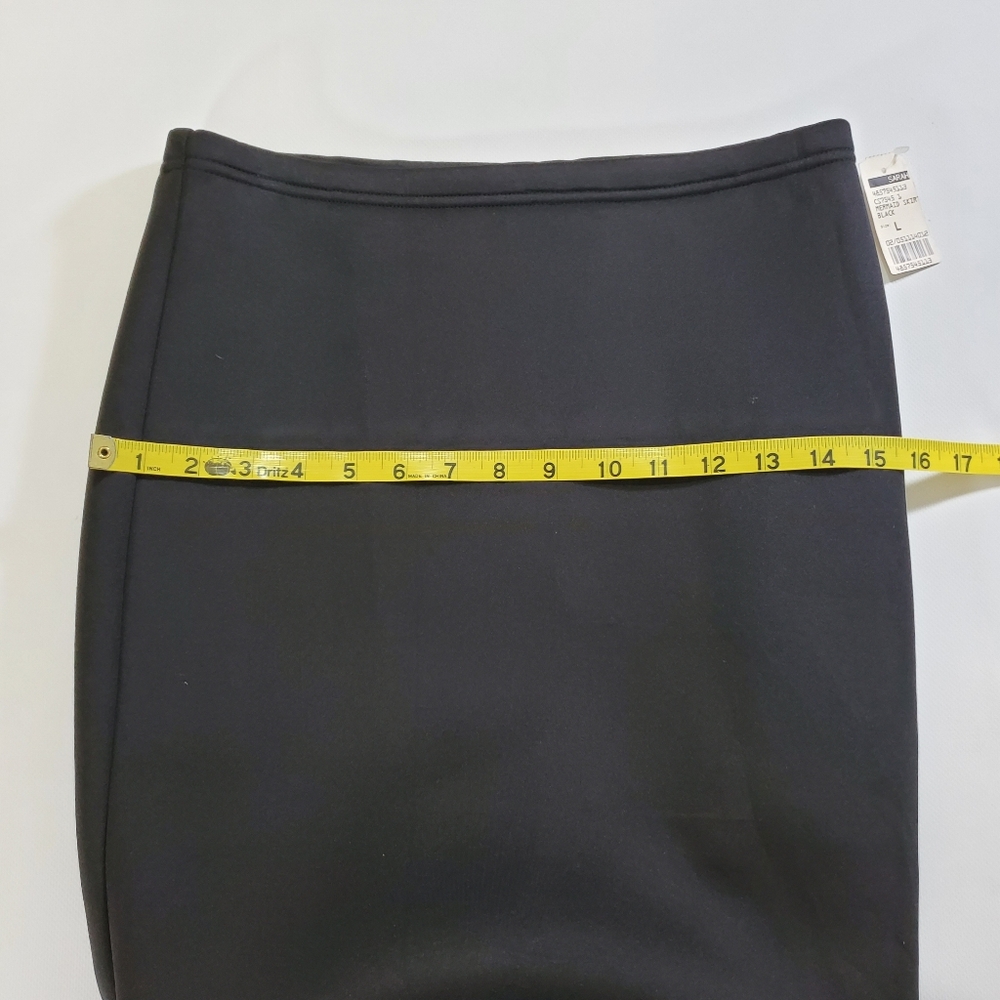 7624 * Mermaid Flounce Midi Skirt Black Size L NWT - Picture 7 of 8